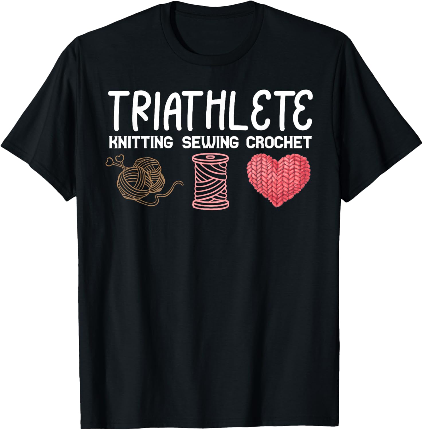Triathlete Funny Knitting Sewing Crochet Yarn Lover Grandma