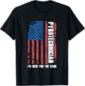 Pyrotechnician American Flag Pyromanic Explosion Bang