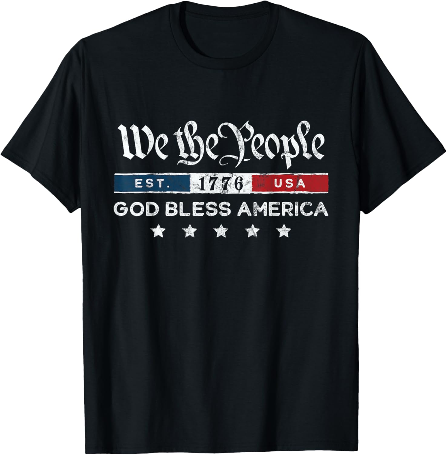 Vintage 4Th Of July We The People Usa God Bless America