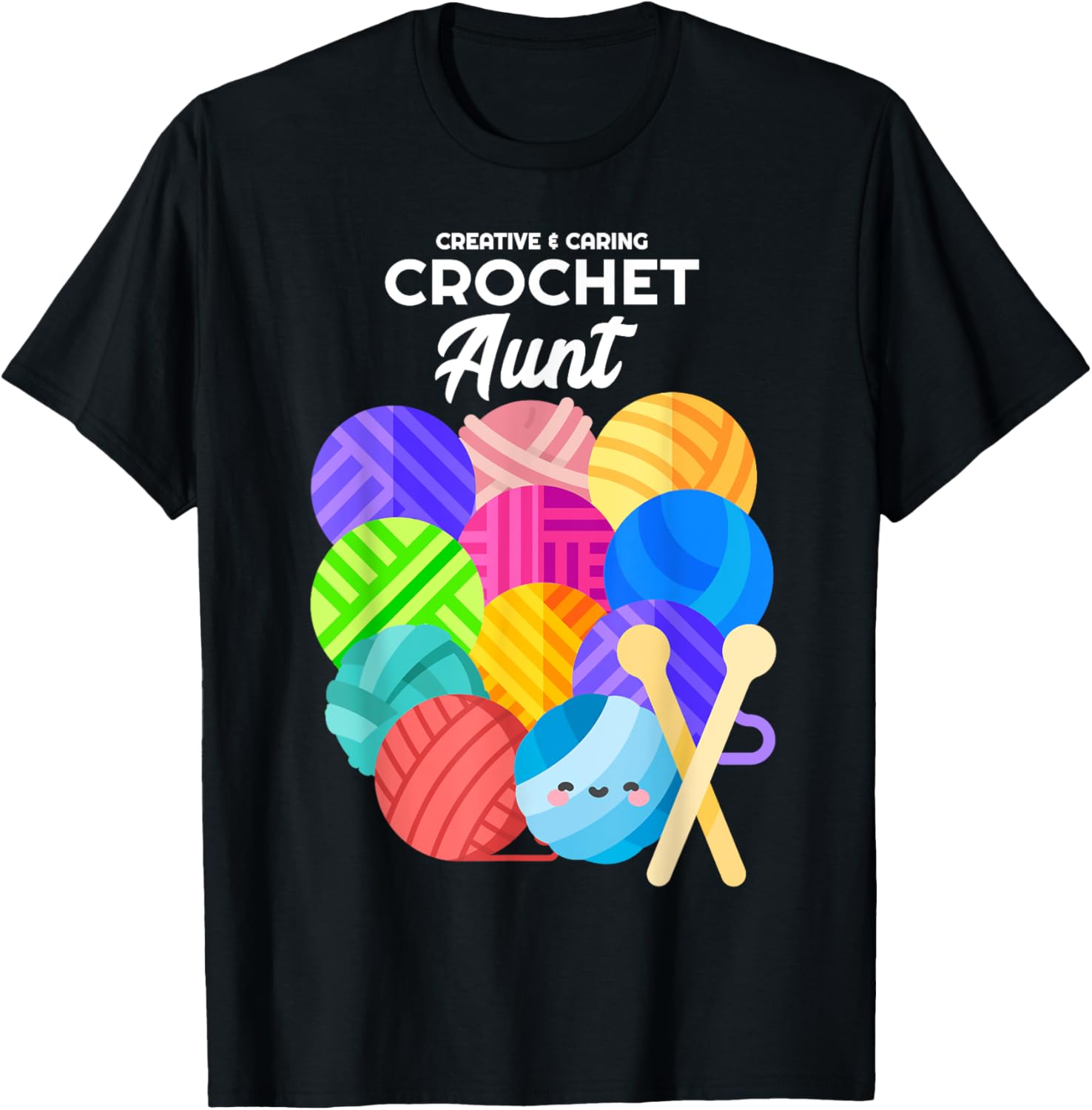 Crochet Aunt Hobby Crocheter Knitter Balls of Yarn Auntie