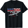 Military Airplane A 10 Warthog American Flag