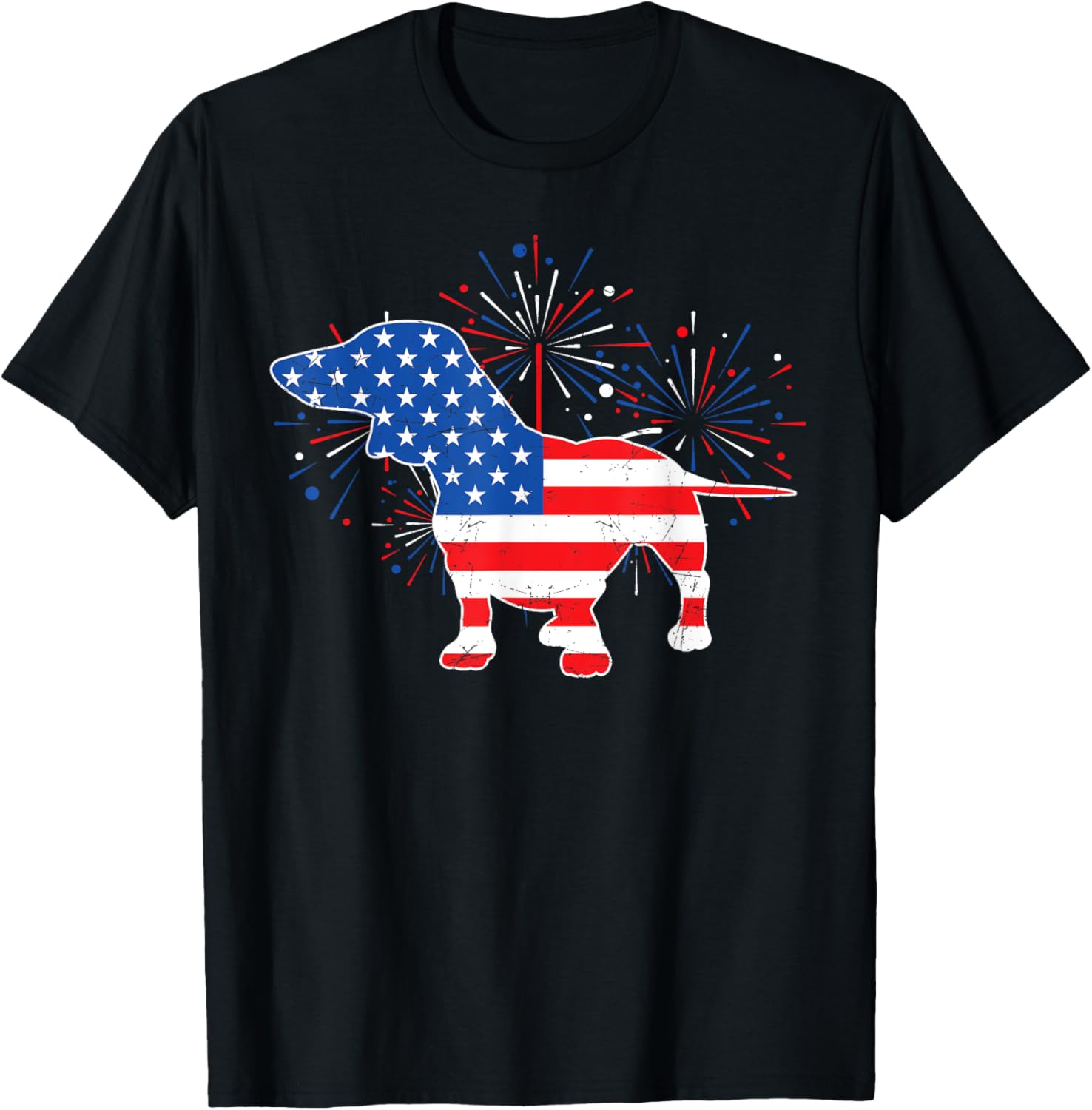 Patriotic American Flag Doxie Lover 4Th Of July Dachshund