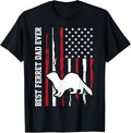 Best Ferret Dad Ever Usa American Flag United States