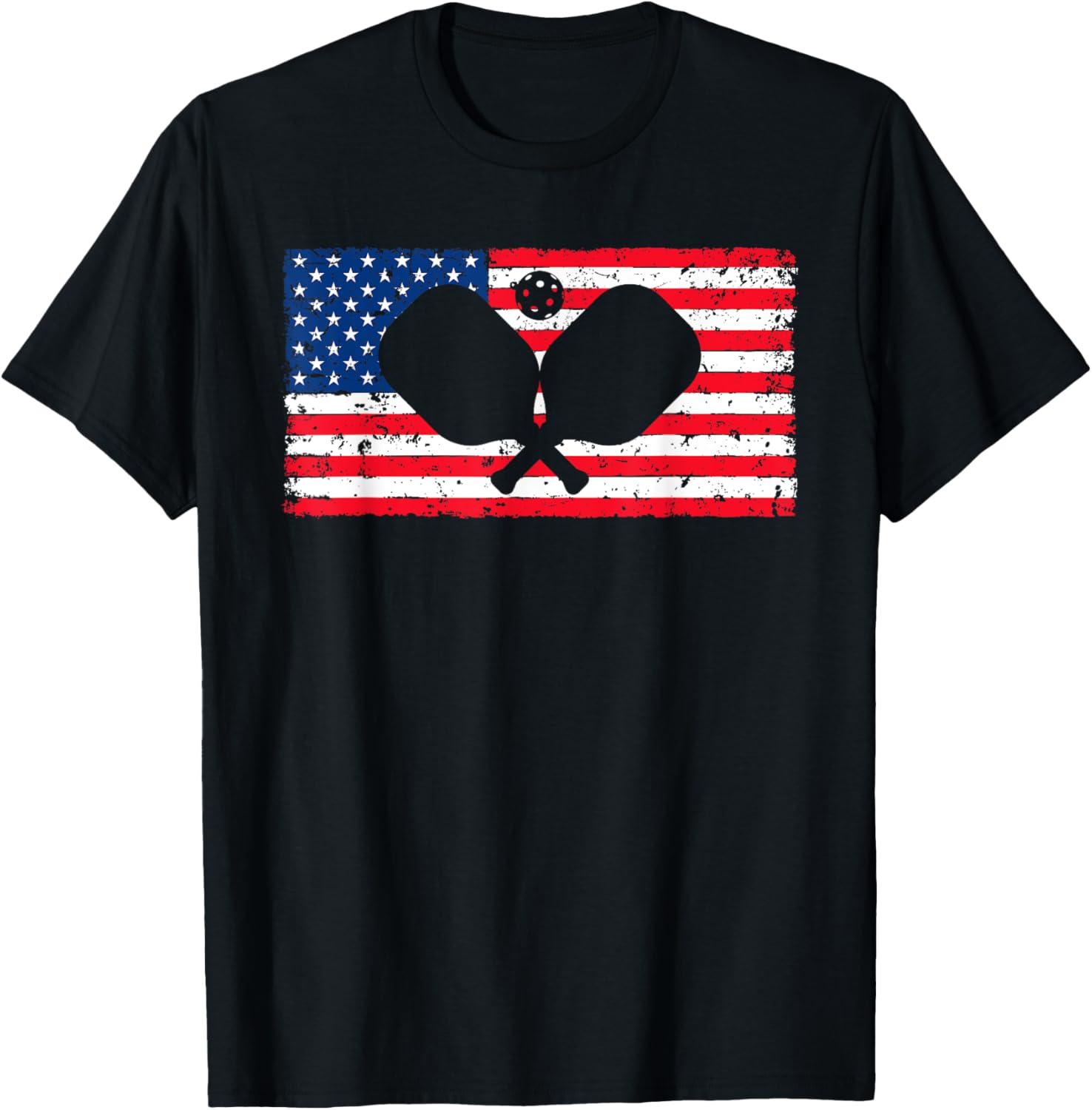 Pickleball American Flag July 4Th Usa Patriotic