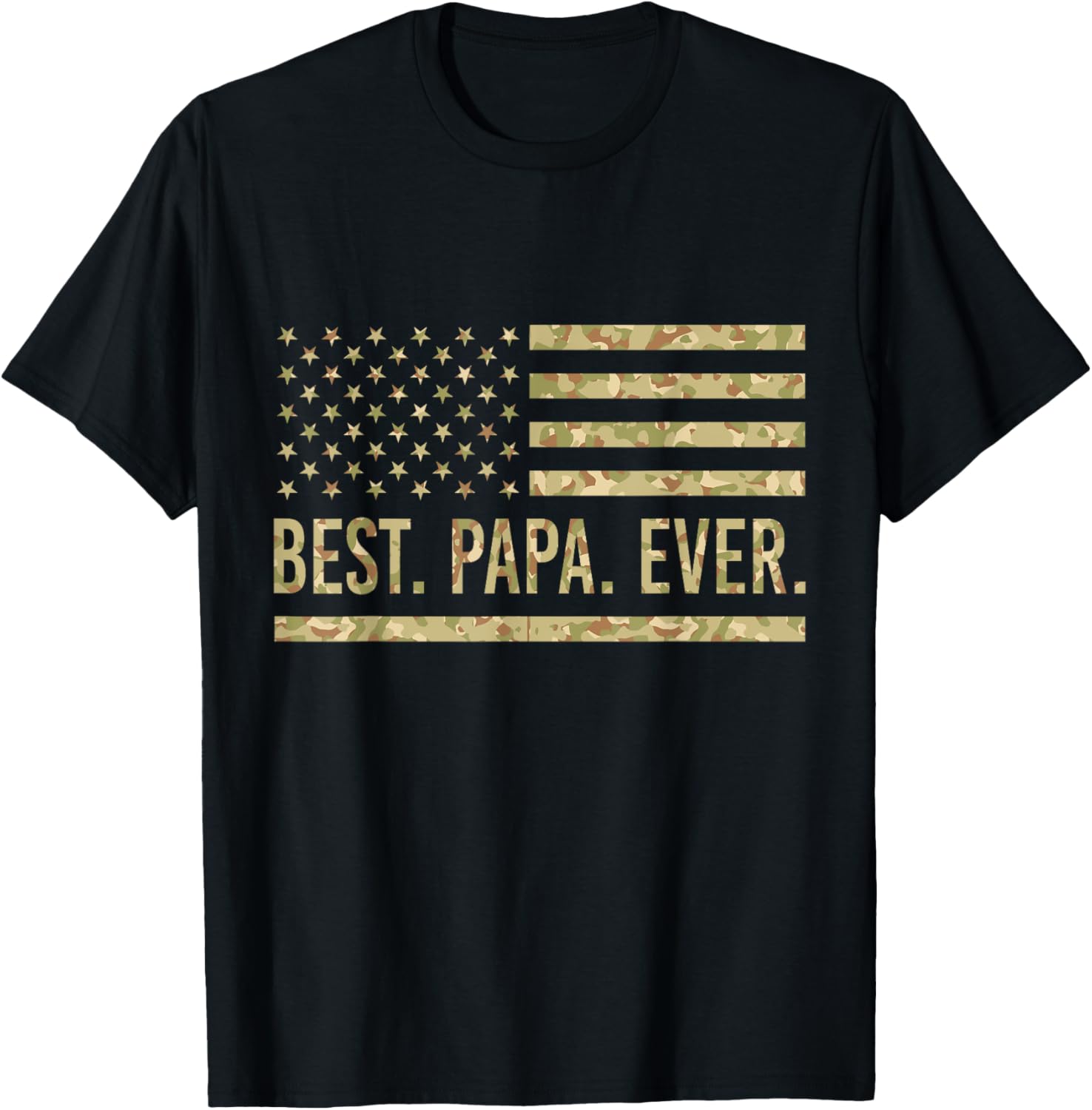 Mens Best Papa Ever Usa American Flag Camo Flag Papa Fathers Day