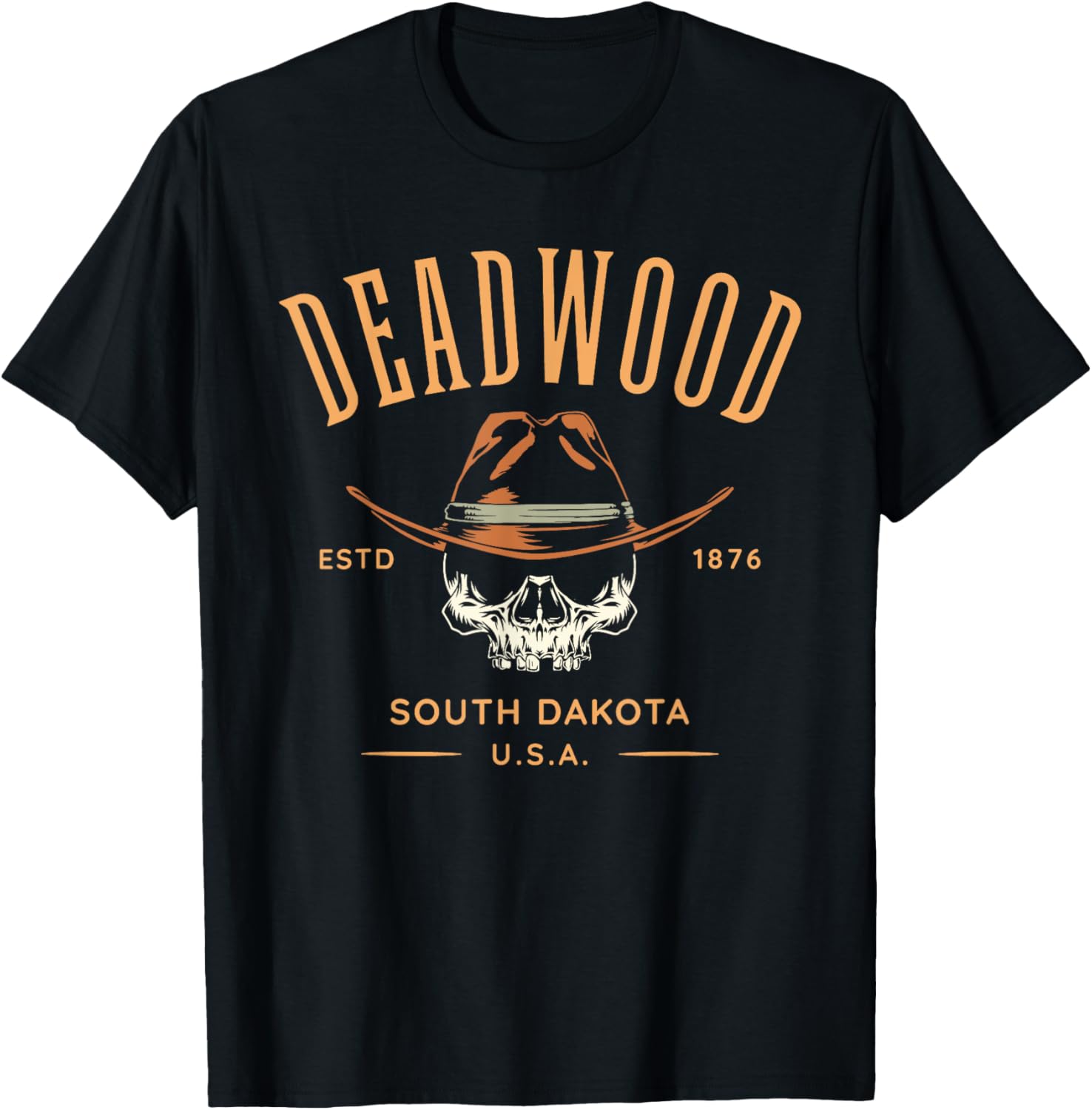 Deadwood South Dakota Usa Skull Design
