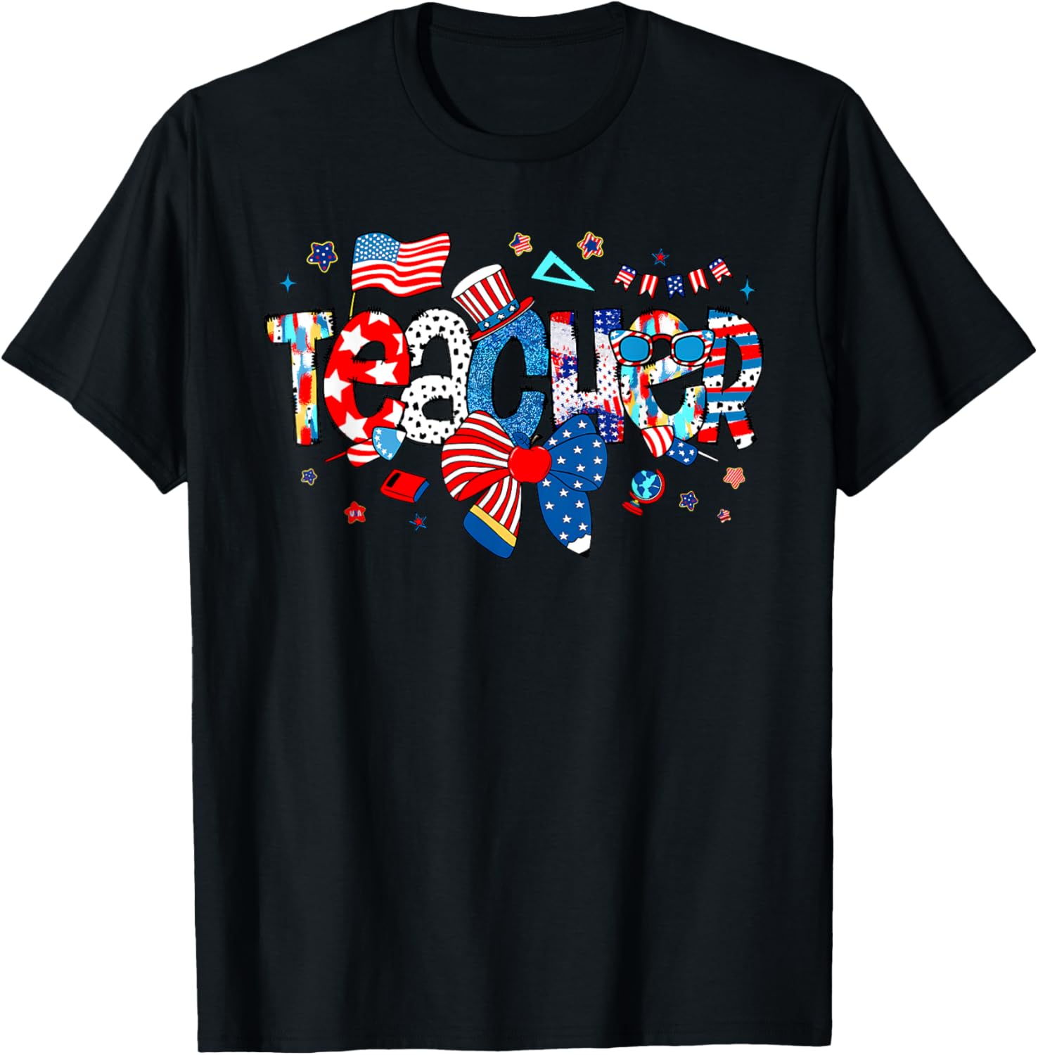 American Flag 4Th Of July Patriotic Teacher Life Men Women