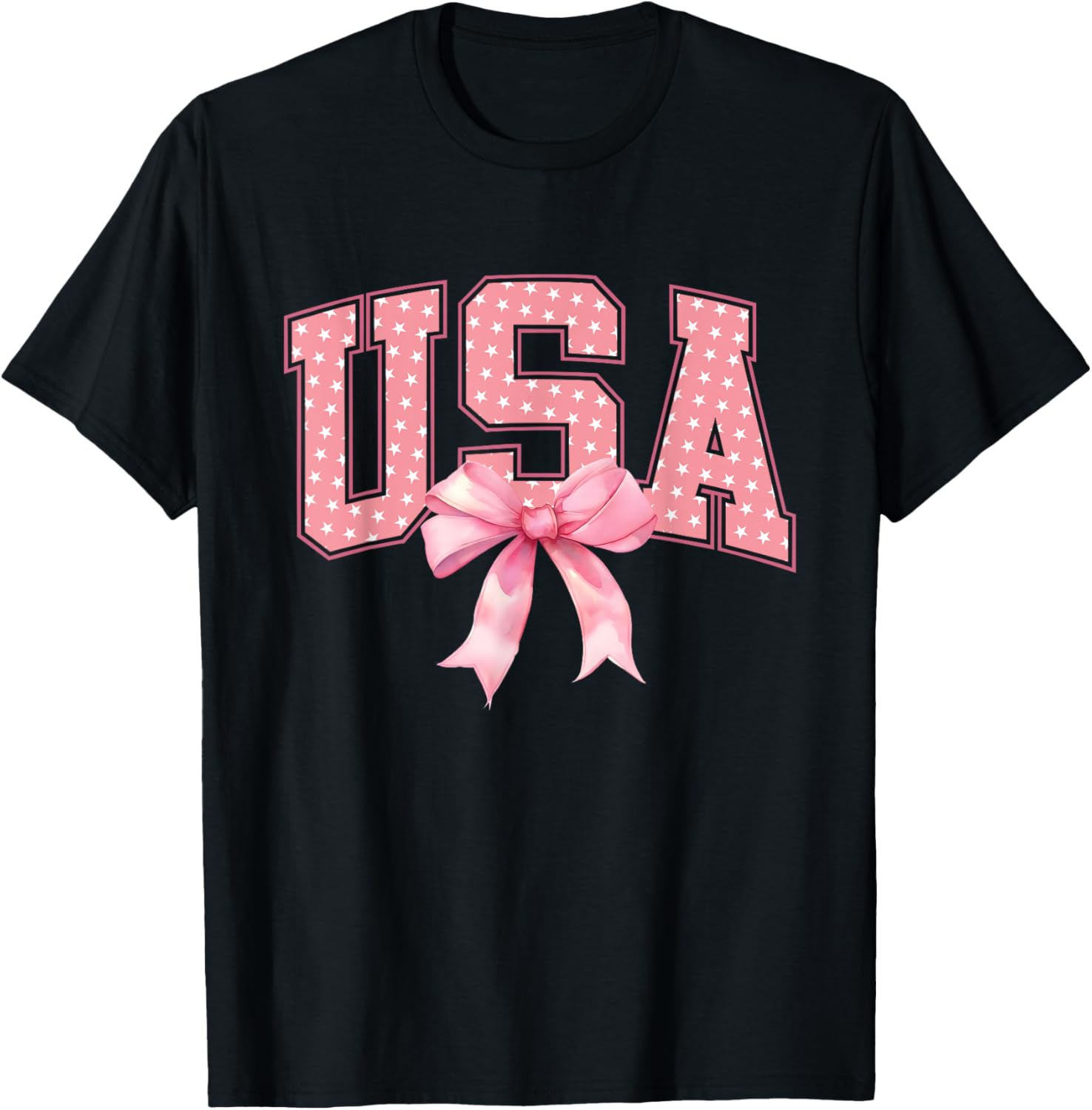 Usa Pink Us Flag Patriotic 4Th Of July America Women Girls