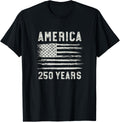 America 250Th Birthday Anniversary Grunge Flag Usa