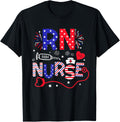 Rn Nurse 4Th Of July Patriotic American Flag Stethoscope