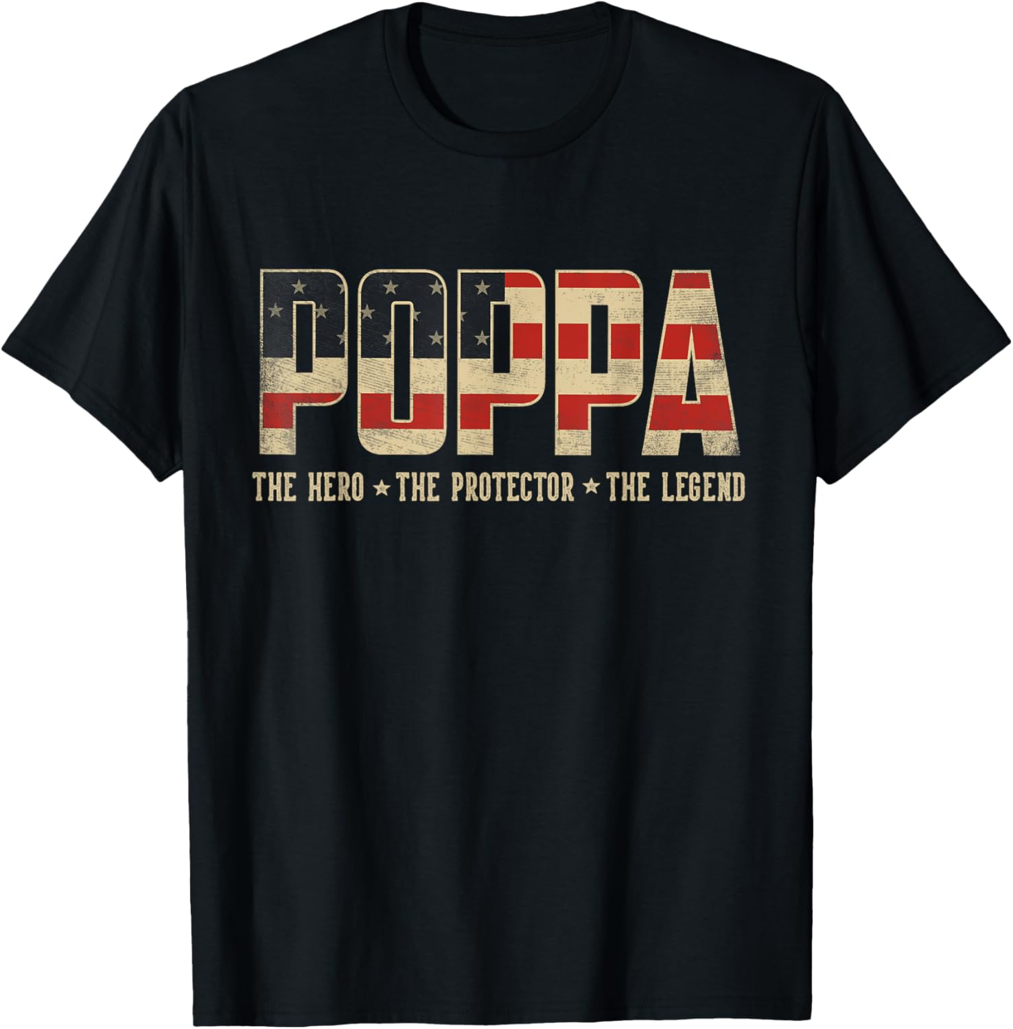 Poppa Protector Hero Legend Usa Flag Poppa Fathers Day