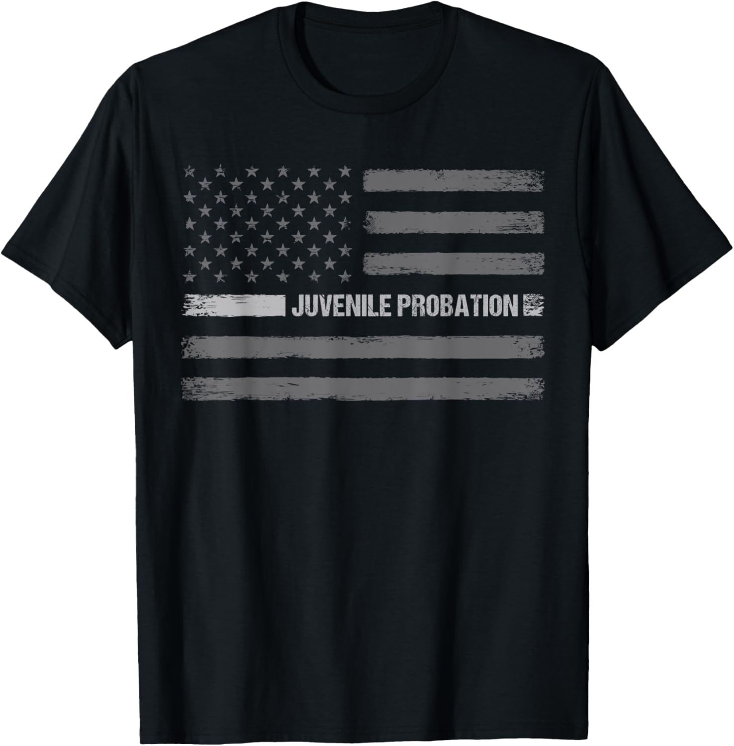 Juvenile Probation Vintage Distressed Usa American Flag