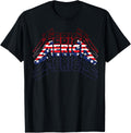 Merica Rock Sign 4Th Of July Vintage American Flag Funny Usa