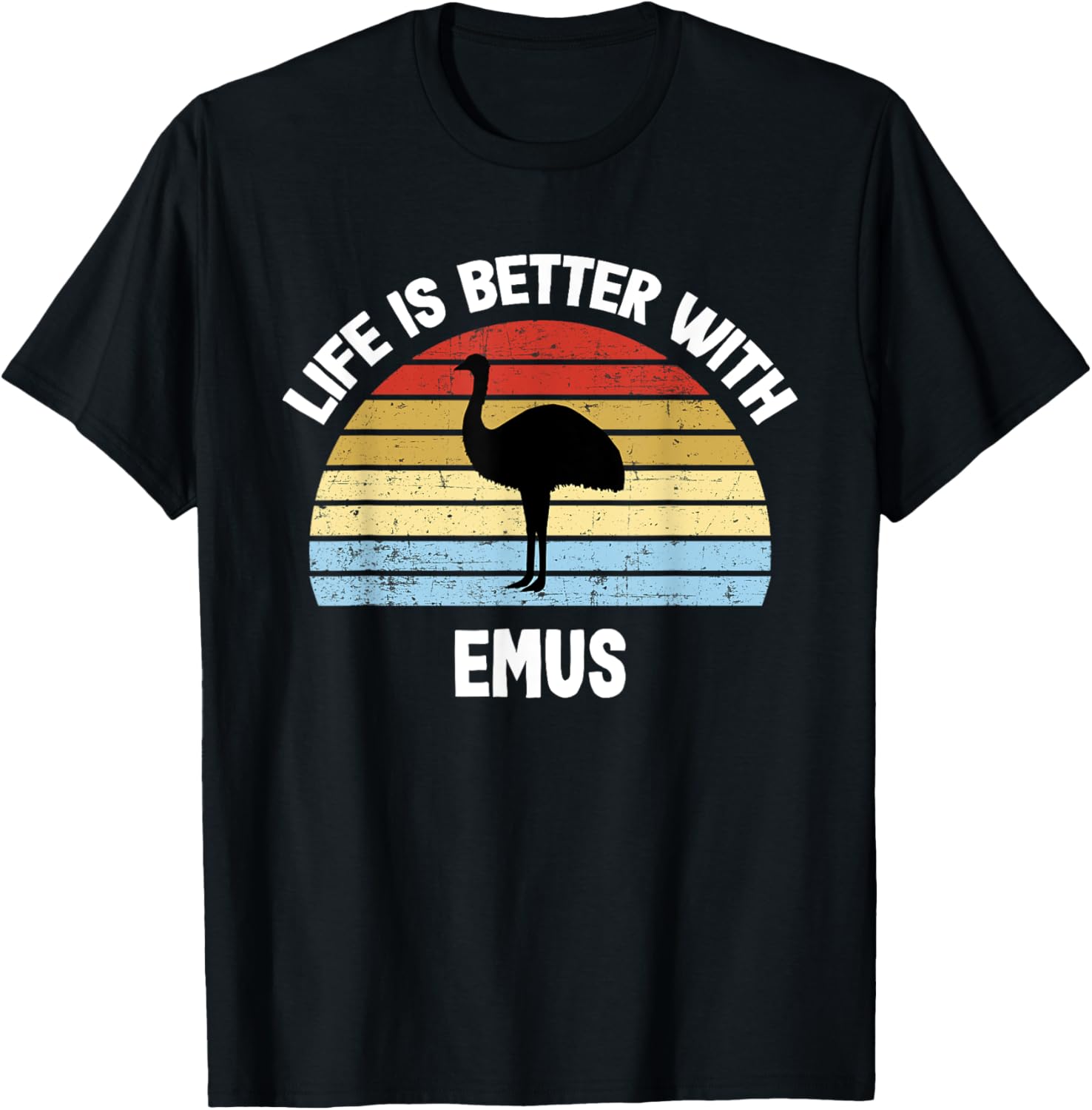 Emu T Shirt With German Text Das Leben Ist Besser Mit Emus
