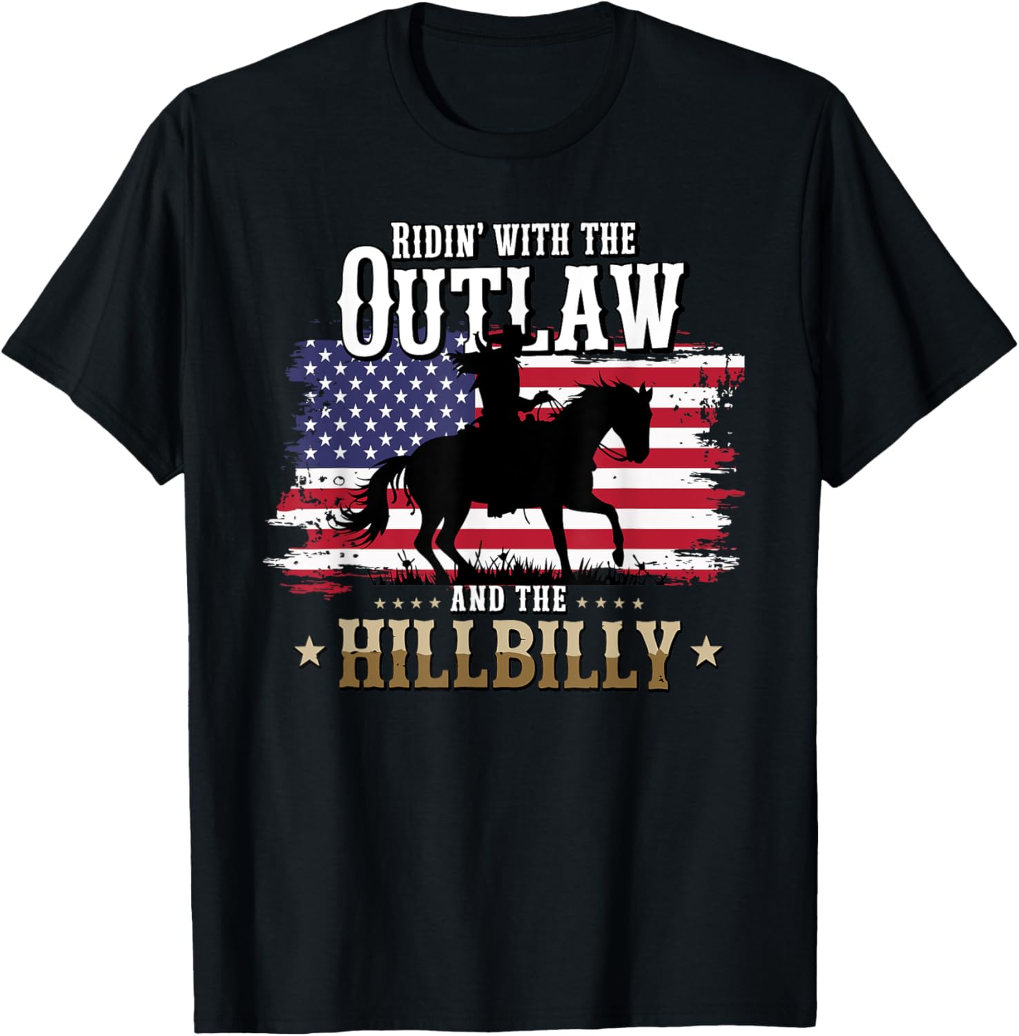 Trump Vance 2024 Ridin With The Outlaw Hillbilly Usa Flag