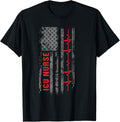 Icu Nurse Critical Care American Flag T Shirt
