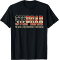 Stepdad Protector Hero Legend Usa Flag Stepdad Fathers Day