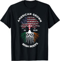 American Grown Irish Roots Shirt Heritage Usa Ireland Flag