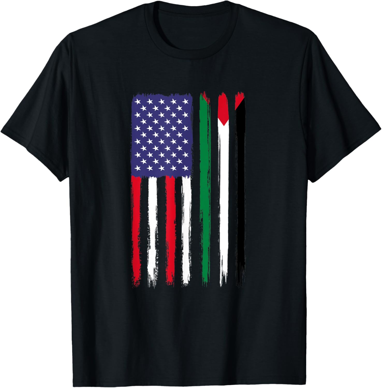 Palestinian Roots Half American Flag Patriotic Palestinian