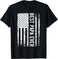 Mens Best Papa Ever American Flag Mens Gift For Papa Us Flag
