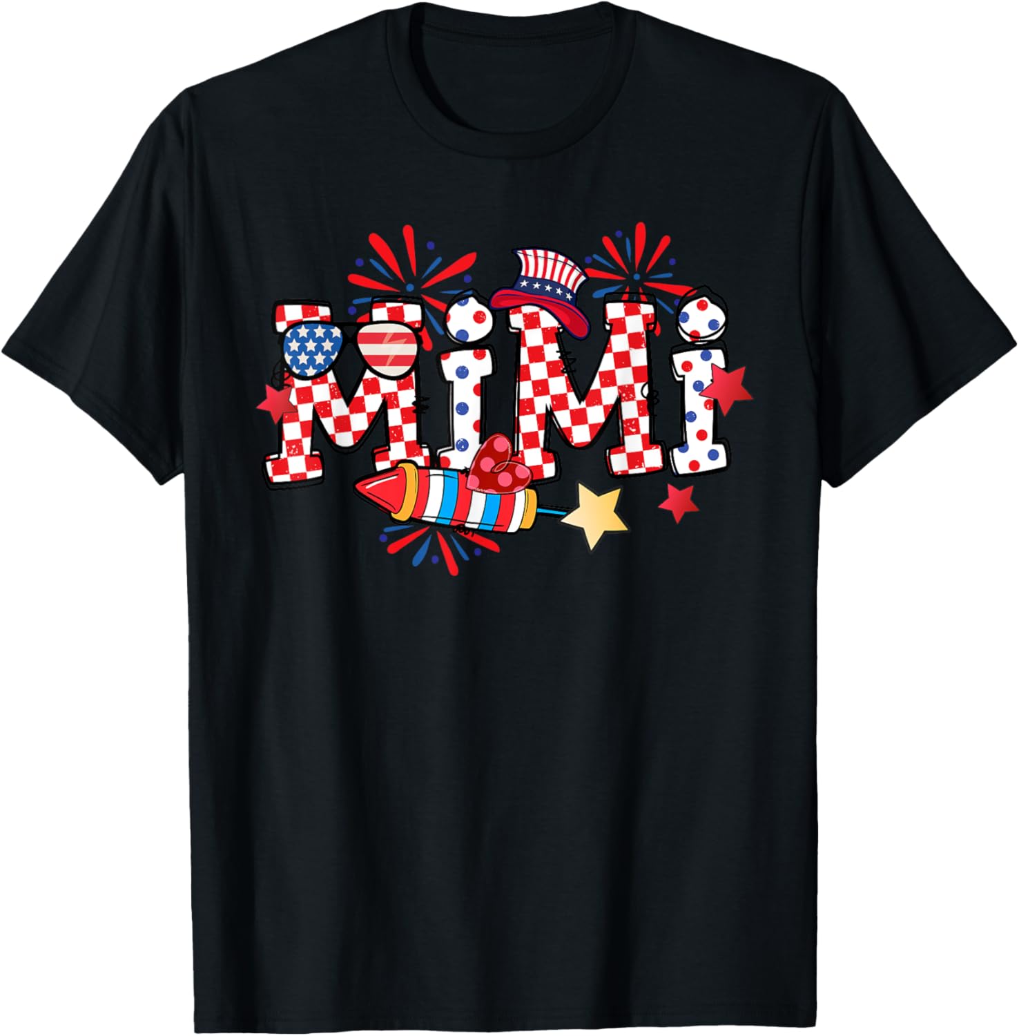 Mimi Sunglasses Usa Flag Fireworks Patriotic 4Th Of July