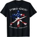 Pro God Gun Life Cross American Flag Patriotic Support Gift