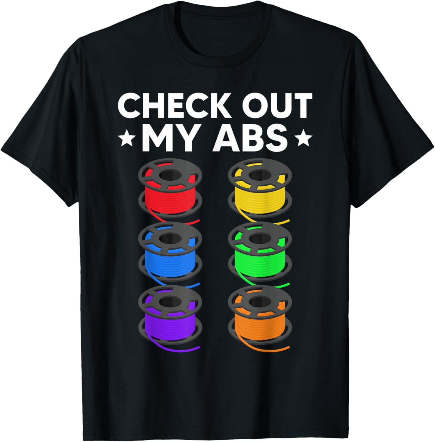 Funny 3D Printing Shirt Men Women Abs Printer Filament