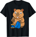 Knitting Capybara Cartoon Cute Yarn & Needle Water Pig