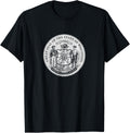 Wisconsin State Seal Flag Tshirt Usa Wi Men Women
