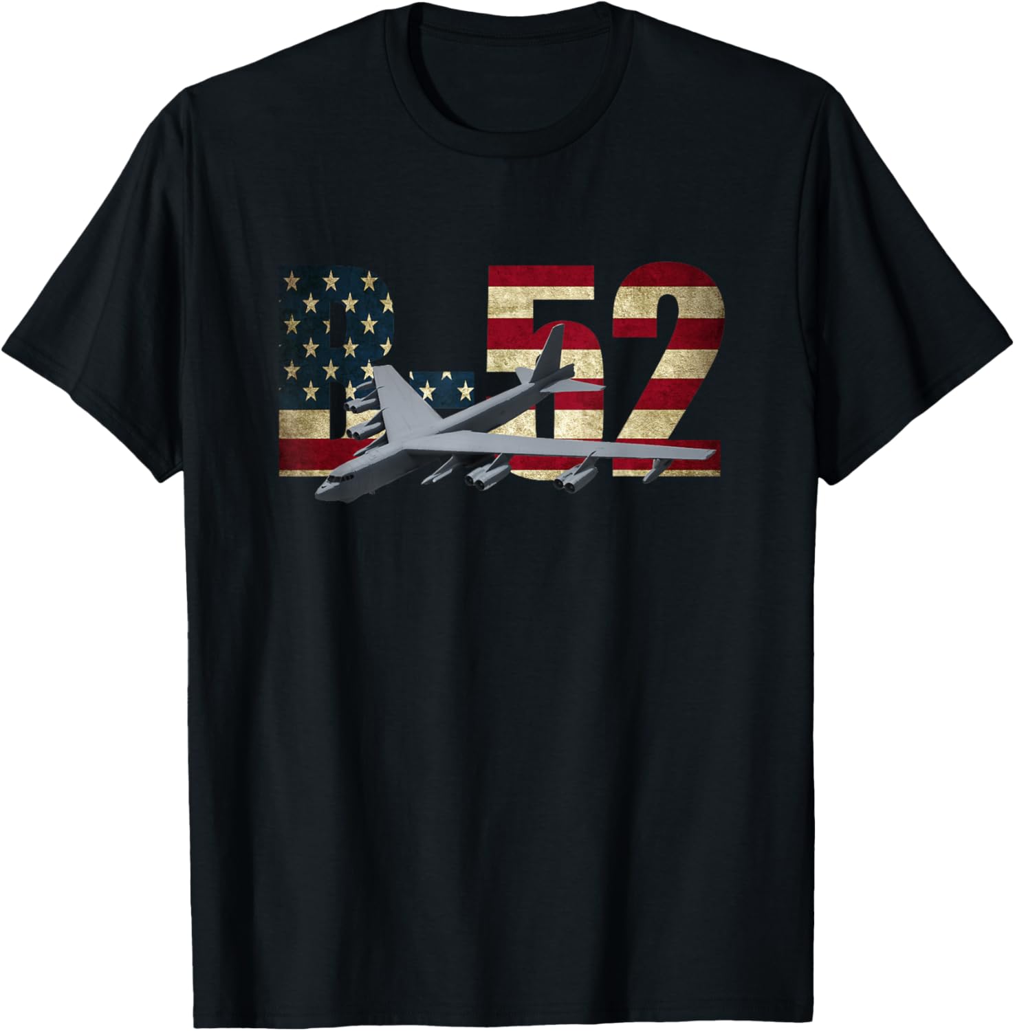 B 52 Stratofortress Bomber Tshirt Us American Flag