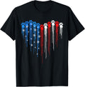 Dripping Heart Dog Paw 4Th Of July Usa Flag Dog Paw Print