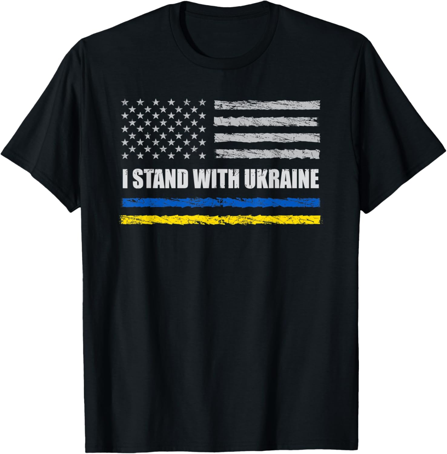 I Stand With Ukraine Flag Usa Support Ukraine