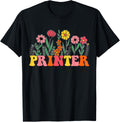 Groovy Floral Printer Wildflower Tees For Women