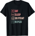 3D Printer Cad Operator Eat Sleep 3D Print Repeat Vintage