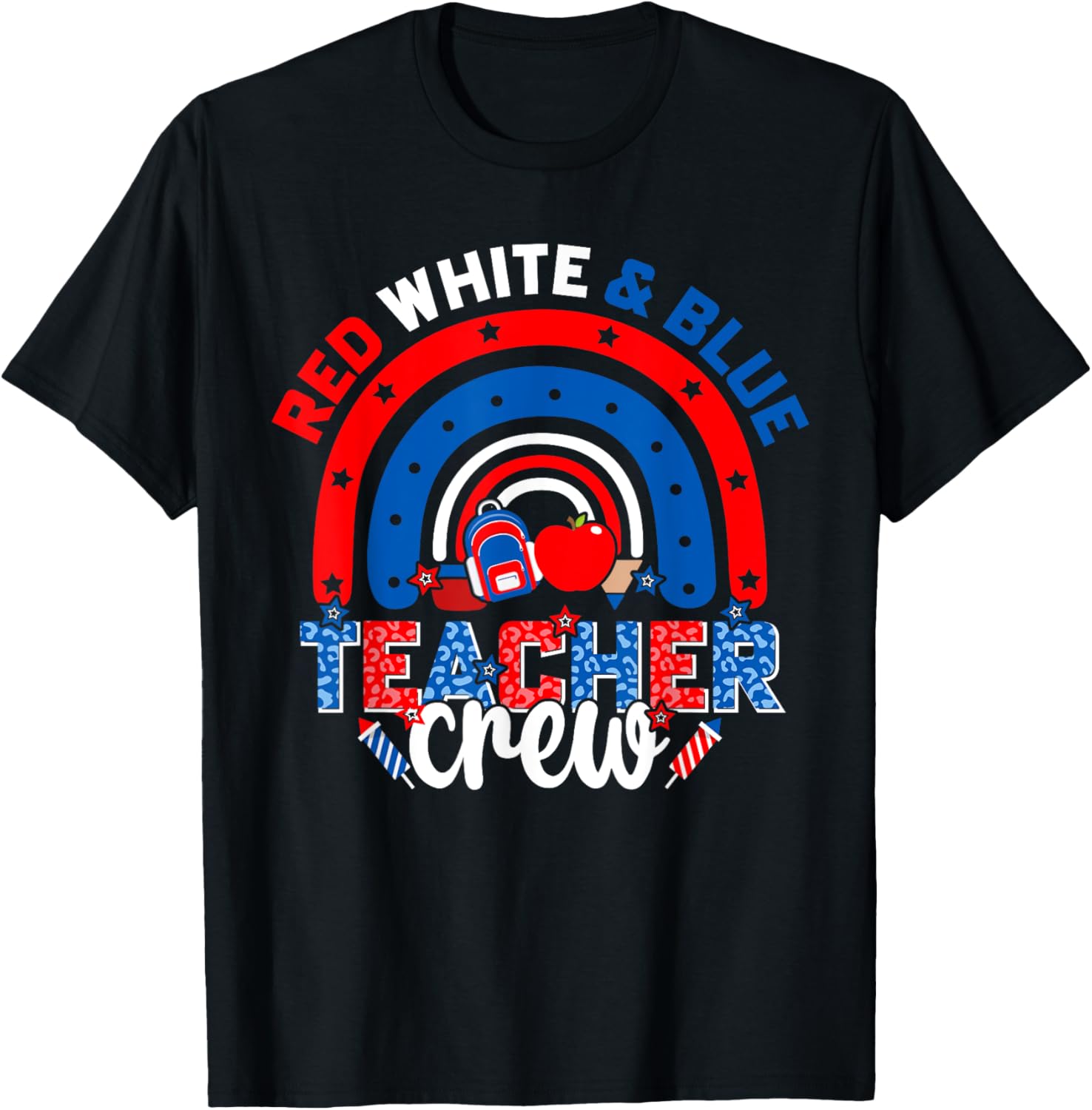 Red White And Blue Teacher American Flag 4Th July Patriotic