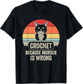 Crochet Because Murder Is Wrong Cat Yarn
