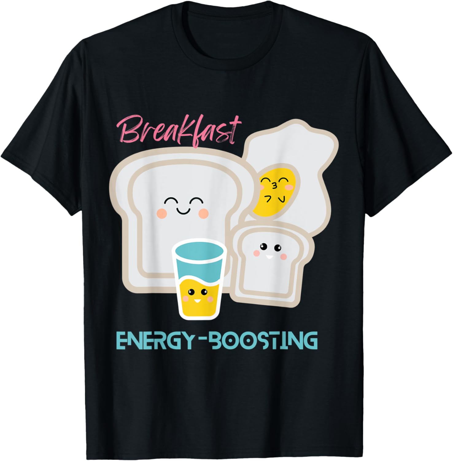 Breakfast Energy Boosting Hot Design Printer T Shirt