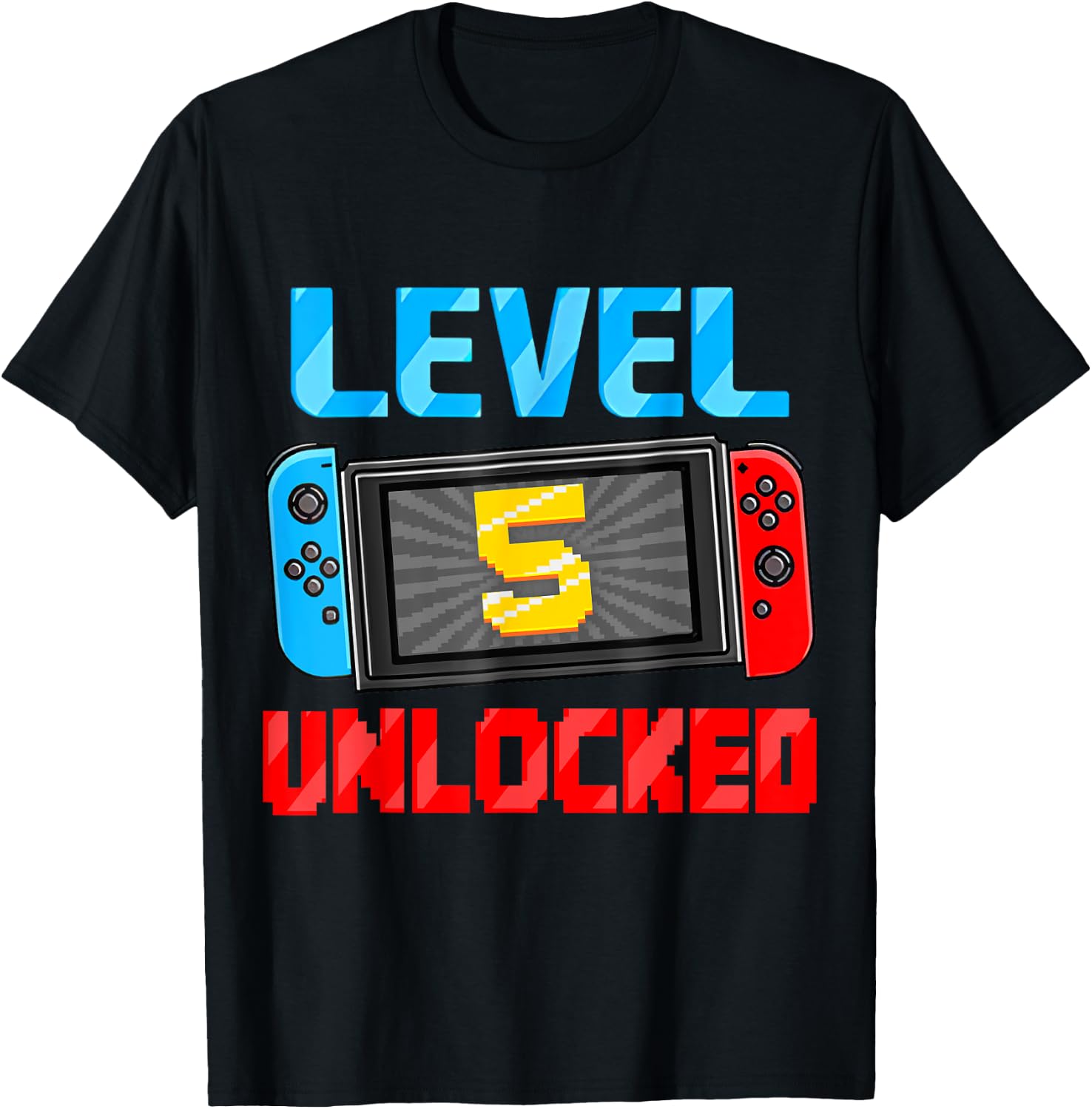 Level 5 Unlocked Gamer 5th Birthday Gift Video Game Boys Design 289