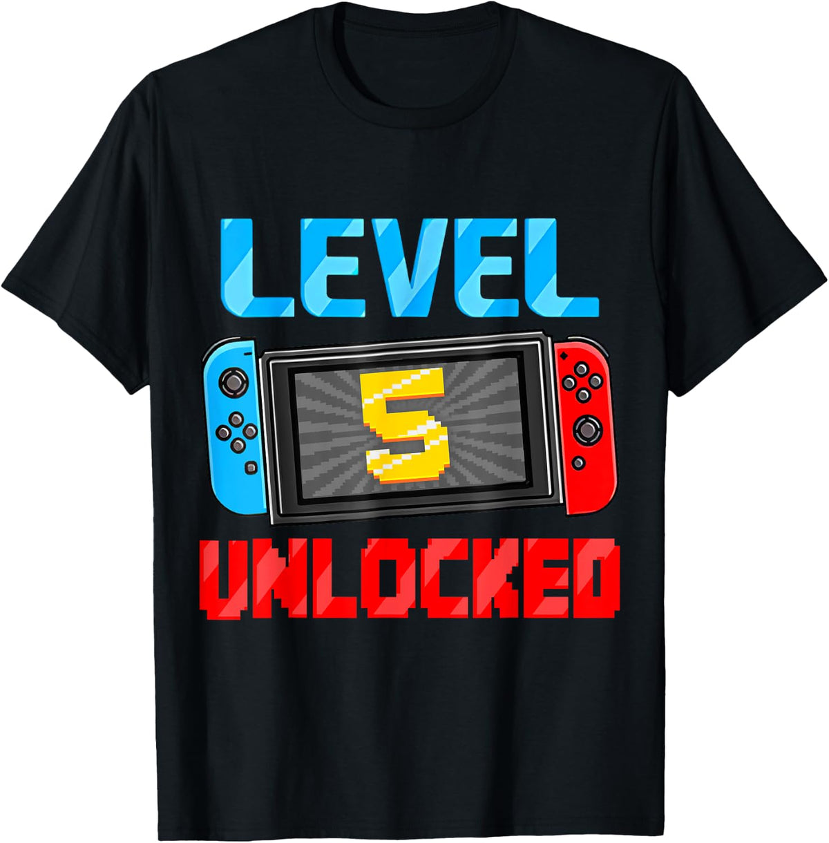 Level 5 Unlocked Gamer 5th Birthday Gift Video Game Boys Design 232