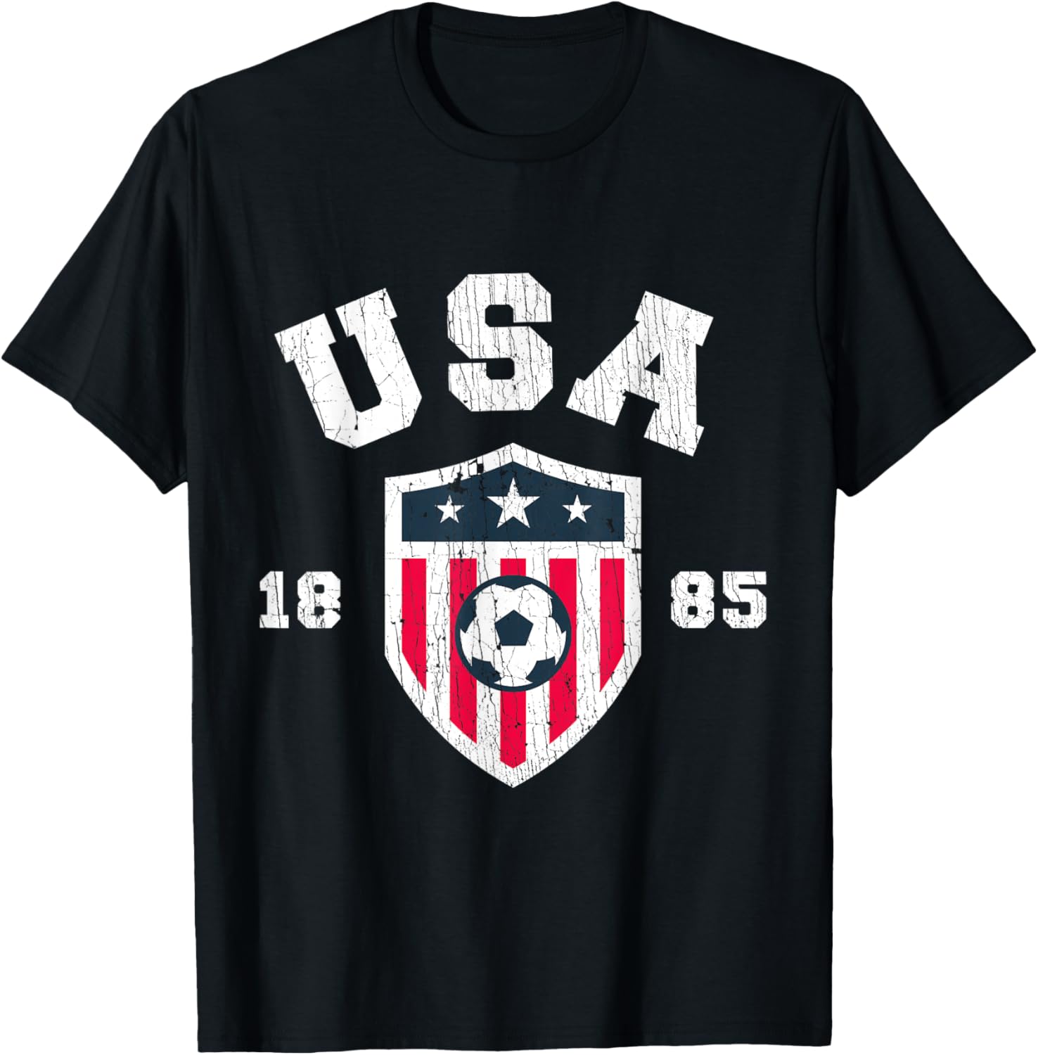 Vintage Usa Soccer 1885 American Flag Football