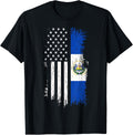 Salvadoran America Flag T Shirt El Salvador Usa Shirt