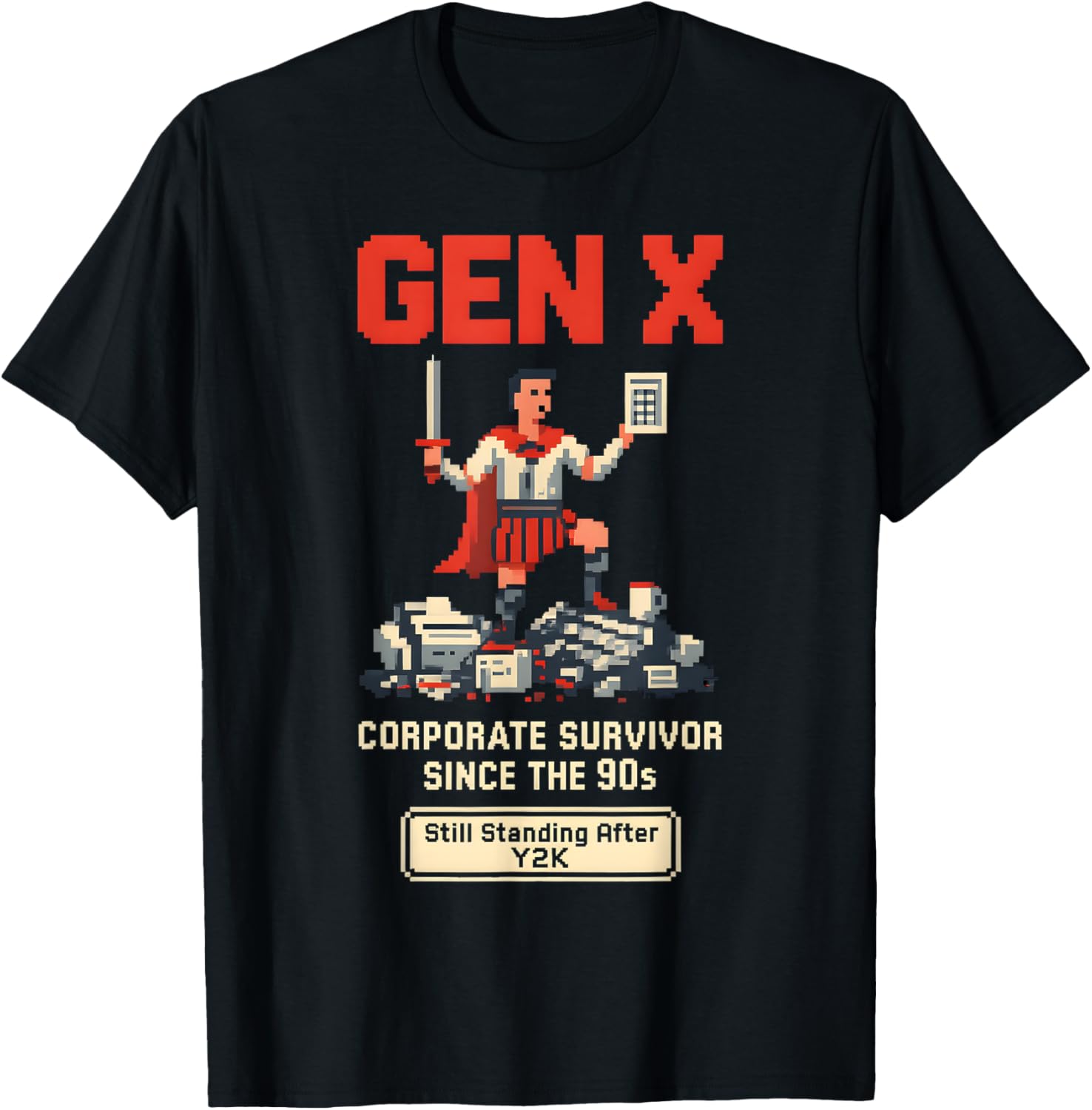 Gen X Corporate Survivor 90S Y2K Office Humor