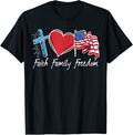 Patriotic Retro Faith Family Freedom Usa Flag 4Th Of July