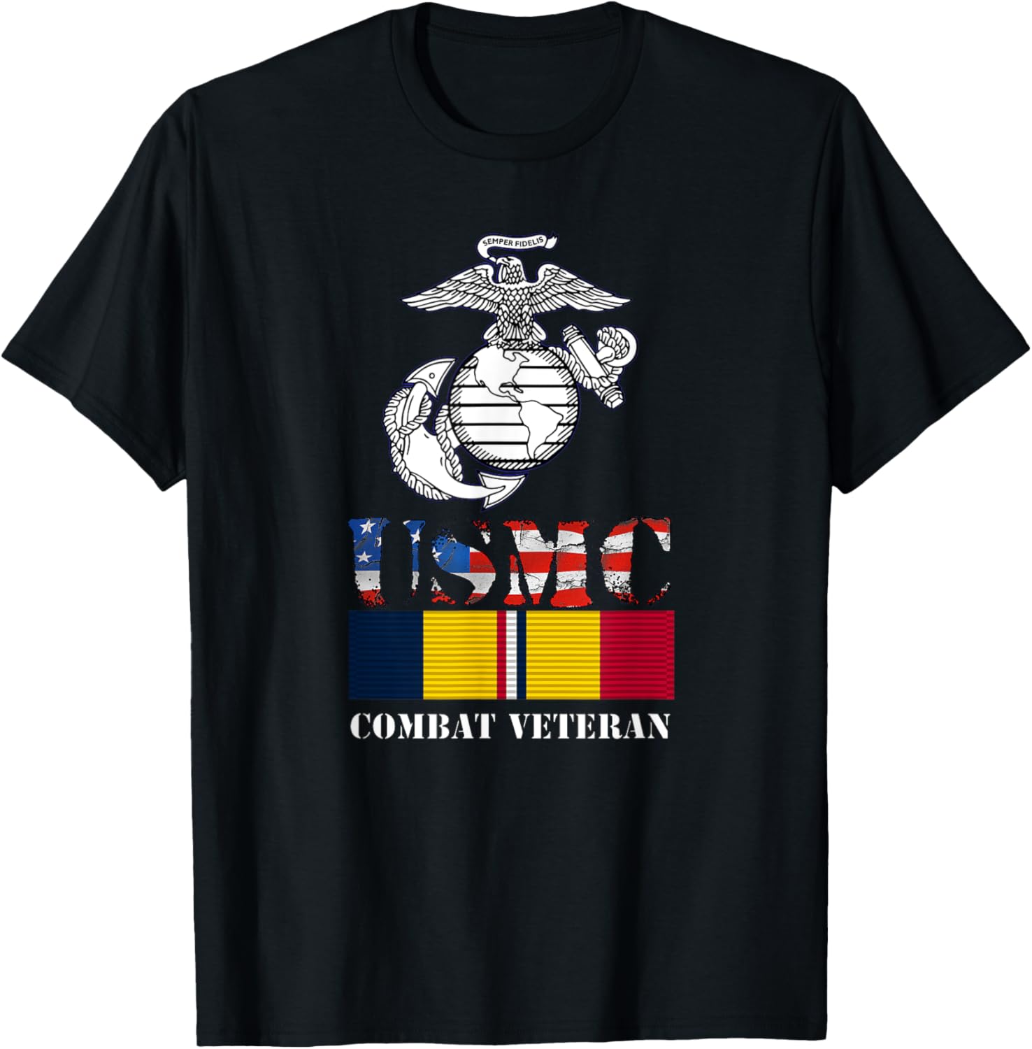 American Flag Combat Action Ribbon Vet