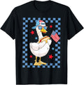 Funny Goose Hot Dog American Flag Patriotic 4Th Of July