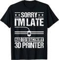 Funny 3D Printer Shirt Men Women 3D Printing Printer