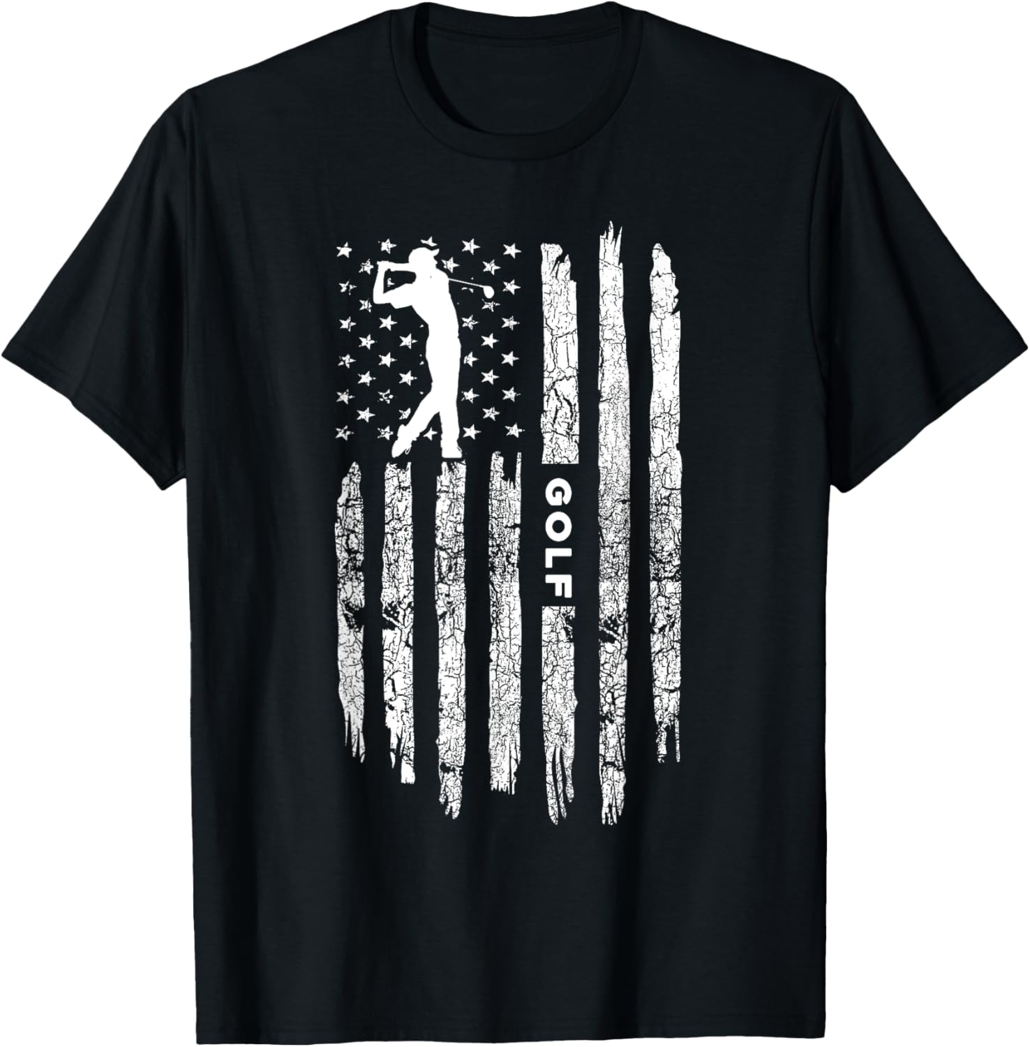 American Flag Golf Clothing Golfer Vintage Golf
