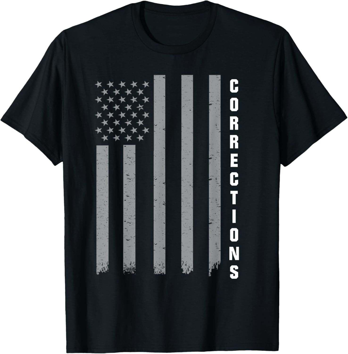 American Flag Thin Silver Line Correction Officer