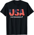 Usa Team 2024 Skateboarding 2024 Usa Shirt American Flag