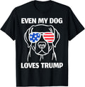 Labrador Dog Sunglasses Usa Flag Even My Dog Loves Trump